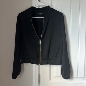 Black bomber jacket